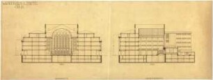 Billing, Hermann; Köln (Nordrhein-Westfalen); Warenhaus L. Tietz - Querschnitt; Längsschnitt