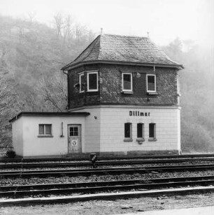 Stellwerk; Villmar, Oberau , Eisenbahn