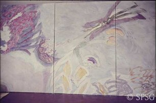 Berlin, Schloss Charlottenburg, Neuer Flügel, Speisesaal (Weißer Saal), R. 362, Entwurf Deckenmalerei von Hann Trier.