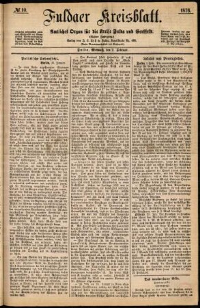 Ausgabe vom Mittwoch, den 02. Februar 1876.