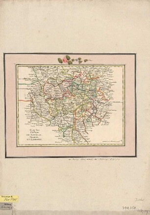 Karte der Ämter Rochlitz, Colditz und Leissnig, ca. 1:260 000, Kupferstich, 1759 : Haute-Saxe, Bailliage De Rochliz, Coldiz Et Leissnig. - [Ca. 1:260 000]. - [Paris] : [Le Rouge] , [1759]. - 1 Kt. : Kupferst. ; 27 x 20 cm