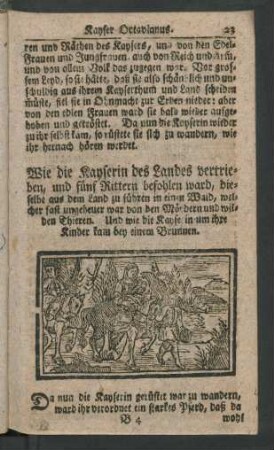 Wie die Kayserin des Landes vertrieben, und fünf Rittern ...