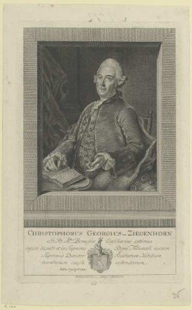 Bildnis des Christophorus Georgius de Ziegenhorn