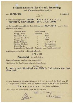 Fassnacht, Alfred
