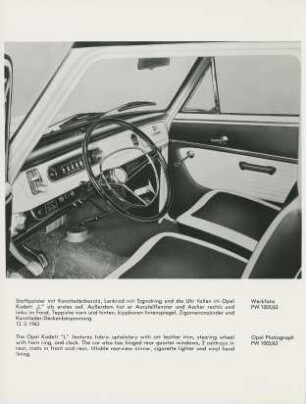Opel "Kadett" der Adam Opel AG