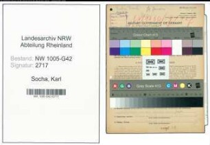 Entnazifizierung Karl Socha , geb. 30.06.1906 (Vorarbeiter)