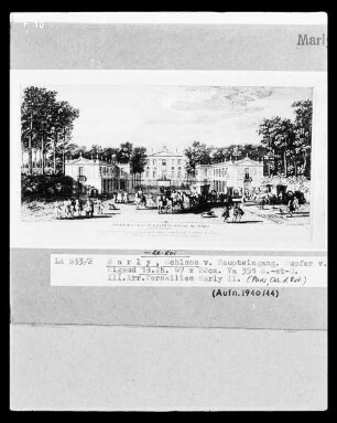 Das Schloss von Marly-le-Roi: Haupteingang