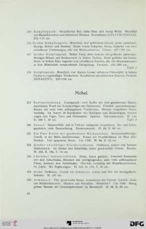 Möbel (Nr. 219-247)