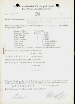 Leonhardt, Karl
