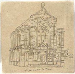 Zocher, Ernst; Sedan (Ardenne, Frankreich); "Temple israelite de Sedan" - Perspektive