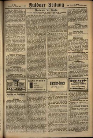 Zweite Ausgabe vom Sonntag, den 30. Oktober 1927.