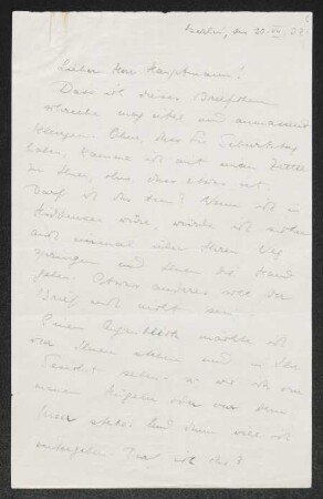 Brief von Margot Einstein an Gerhart Hauptmann