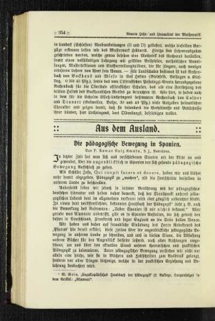 ¬Die¬ pädagogische Bewegung in Spanien