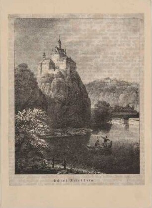 Die Burg Kriebstein in Sachsen über dem Zschopautal