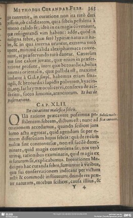 Cap. XLII. De curatione maleficae febris