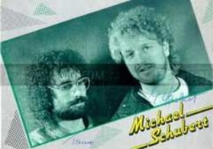 Autogrammkarte von Michael Schubert (Rockmusiker in der DDR)