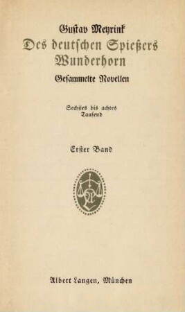 Bd. 1: Des deutschen Spießers Wunderhorn