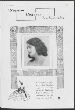 Nuestros hogares tradicionales - Señorita Celina Mercedes Agrelo [...]
