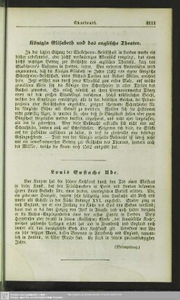 Königin Elisabeth und das englische Theater