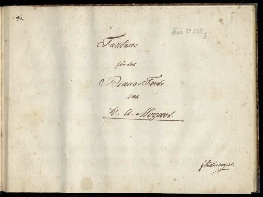 Fantasie für das Piano-Forte