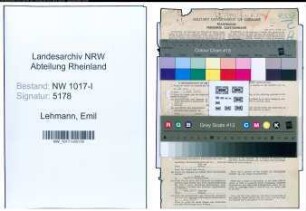 Entnazifizierung Emil Lehmann , geb. 14.05.1894 ()
