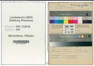 Entnazifizierung Wilhelm Mevenkamp , geb. 11.02.1901 (Beamter)
