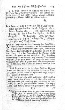 Les avantures de Télémaque.