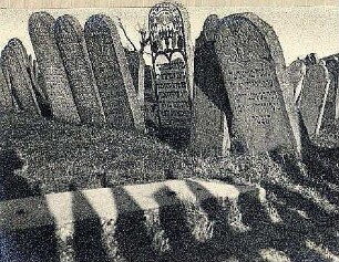Grabmale auf einem jüdischen Friedhof