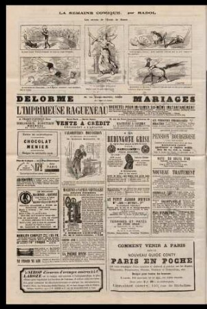 La semaine comique, par Hadol Les envois de l'Ecole de Rome