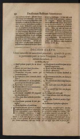 Decisio CLXVII.
