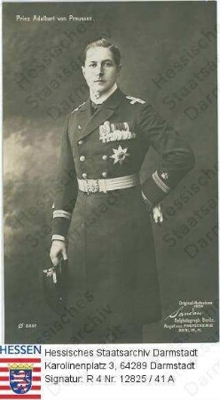Adalbert Prinz v. Preußen (1884-1948) / Porträt in Uniform, Kniestück