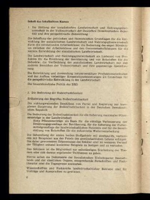 Inhalt des fakultativen Kurses