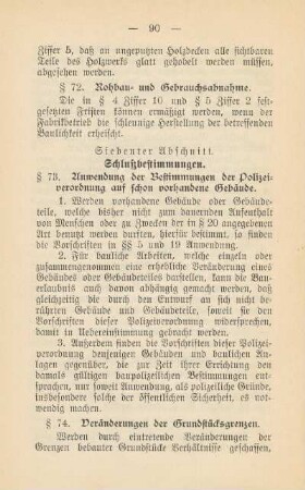 Siebenter Abschnitt. Schlußbestimmungen