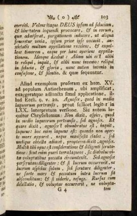 103-105, Aliud exemplum proferam ex hom. XV. ad populum ...