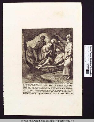 Die Beweinung Christi.