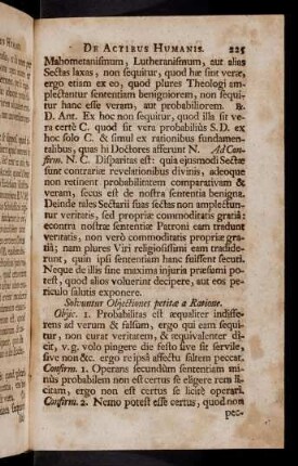 225-234, Articulus VII. Solvuntur Objectiones petitae ...