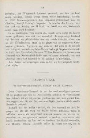 Hoofdstuk XXI. De Gouverneur-Generaal Herman Willem Daendels