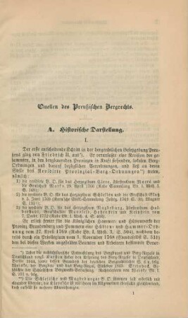 Quellen des Preußischen Bergrechts