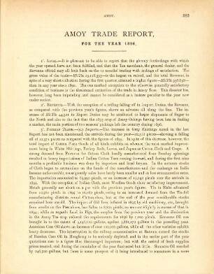 Amoy trade report, for the year 1896
