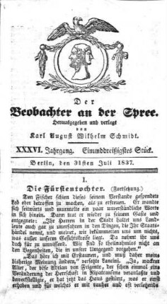 31. Stueck, 31. Juli 1837