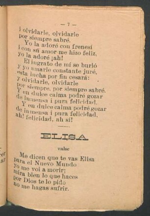 Elisa : Valse