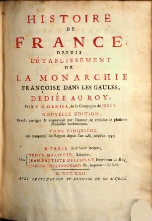 Histoire de France. 5