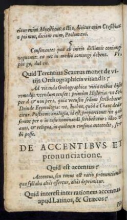 De Accentibus Et pronunciatione.