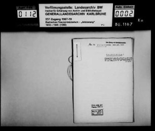 Maier, Martha geb. Moos, Witwe des Fabrikanten Moritz Maier in Heidelberg Käufer: Paul Kriegel, Kaufmann in Mannheim Lagerbuch-Nr. 1381/7 und 1381/20 Heidelberg