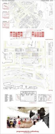 Spandau bei Berlin Schinkelwettbewerb 2014: Erläuterungen, Diagramme, Lageplan 1:2000, Grundrisse 1:500, perspektivische Ansicht
