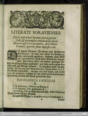 Literati Soraviensis