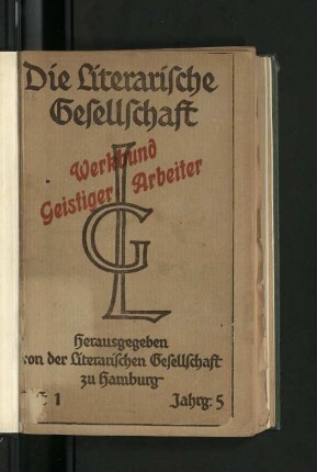 Heft 1 1919 Jahrg. 5