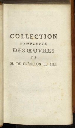 7: Collection Complette Des Œuvres. Tome Septieme