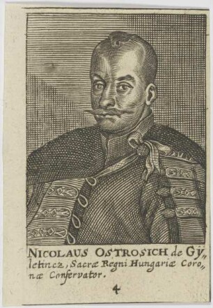Bildnis des Nicolaus Ostrosich de Gỹletincz