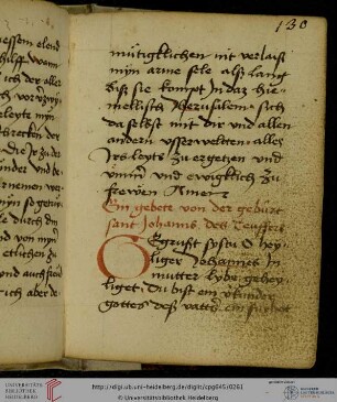 Gebete zu Johannes dem Täufer. 2 Gebete